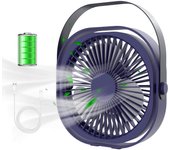 Mini VENTILADOR DE barería de escretorio, esritorio de Badería recargable 4 velmodades ajustables, ventilador de pie