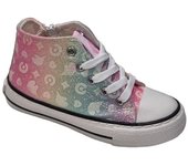 Zapatillas De Lona Que Se Ilumina En La Oscuridad Para Niñas, Marca Conguitos, En Multicolor. Conguitos
