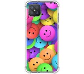 Tumundosmartphone Funda Silicona Antigolpes para Oppo Reno 4Z 5G diseño Smile Dibujos