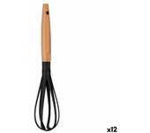 KINVARA Batidor de Varillas Manual de Madera 6.5 X 31 X 6 Cm - Pack de 12 Unidades