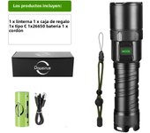 Super 20000LM XHP220 Powerful Led Flashlight High Power Torch light Rechargeable Tactical flashlight 26650 Usb Camping Lamp