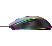 Havit MS1017 Ratón Gaming con Luz RGB Programable, 6400 DPI Ajustable, 7 Botones, Diseño Ergonómico, Compatible con PC y Consolas - Experiencia de Juego Personalizada
