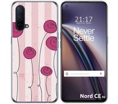 Funda Silicona para OnePlus Nord CE 5G diseño Flores Vintage Dibujos