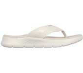 Skechers Go walk flex sandal Sandalias de dedo para mujer crema en textil 86345