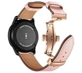 20mm 22mm Leather Band For Samsung Galaxy watch 5 4 6/classic/5 pro/active 2 40mm 44mm bracelet correa Huawei GT/2e/3/4 strap