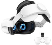 La Correa de Cabeza es compatible con Oculus Quest 2, y el accesorio meta Quest 2 Se puede ajustar para reemplazar la Correa elite para mejor la comodidad, el soporte y la inmersión del juego en VR (sin Patería)