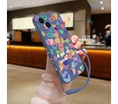 Love Lucky Heart Phone Case for Oneplus Nord 3 2 9R 9 8T 8 7 7T Pro 6 5G Liquid Silicone Cover with Hand Strap