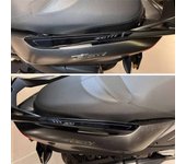 Pegatinas 3D Protecciones y Decoraciones Traseras Scooter para Manijas Pasajero versión con Top Case Compatible con Yamaha Tricity 300 2020-2023
