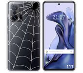 Funda Silicona Transparente para Xiaomi 11T 5G / 11T Pro 5G diseño Araña Dibujos