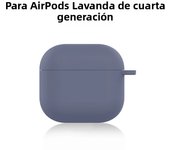 Silicone Solid Color Earphone Case For AirPods 4 Wireless Bluetooth-compatible Earphone Protective Box Cover with hook