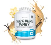 BioTechUSA 100% Pure Whey  Proteína en Polvo con BCAA y Glutamina  Sin Gluten, Sin Aceite de Palma, 2.27 kg