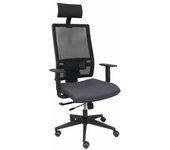 Silla de Oficina con Cabecero Piqueras y Crespo B10CRPC Gris oscuro