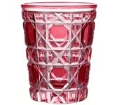1pc 320ml Crystal Whisky Glass Cup Plaid Handmade Engraving Colorful Brandy Wine Glass Spirit Glass Tumbler