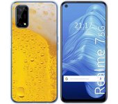 Tumundosmartphone Funda Gel Tpu para Realme 7 5G diseño Cerveza Dibujos