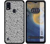 Funda Silicona para ZTE Blade A51 diseño Letras Dibujos