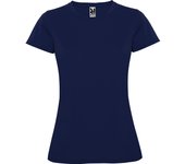 Camiseta Deporte Entallada Manga Corta para Mujer Roly Montecarlo , Poliéster Piqué, 150g/m²