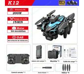 K12max FPV Drone with Three HD Camera Liquid Crystal Display RC Quadcopter Brushless Motor Aerial Photography Optical Flow Dron