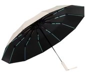 Negro in Prueba de Viento para evaluación de TeflHombres, Rón 190T Abarca 105cm Paraguas Grande de 10 Varillas Originales