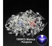 100PCS/lot 3mm LED Diode F3 Assorted Kit ibuw White Green Red Blue Yellow Orange Pink Purple Warm White DIY Light Emitting Diode