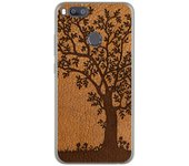 Tumundosmartphone Funda Gel Tpu para Xiaomi Mi 5X / Mi A1 diseño Cuero 03 Dibujos