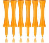 Tees de golf Naranjas de plástico, 70mm, 100 unidades, Tees de golf, Una herramienta práctica que lo ayudará a