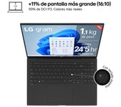 LG Gram 16Z90S-G.AD89B ordenador portatil Intel Core Ultra 7 155H Portátil 40,6 cm (16") WQXGA 32 GB LPDDR5-SDRAM 1 TB SSD Wi-Fi