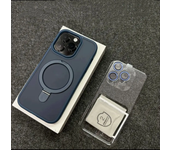 Metal Ring Stand Matte Magnetic Case for Magsafe IPhone 15 14 13 12 11 Pro Max Plus IPhone13 with Lens Protector Mac Safe Cover