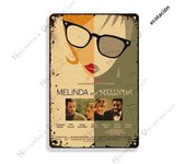 Woody Allen Movie Director Metal Plate Rusty Metal Signs Decorative Plate Metal Plaque Wall Tin Sign Man Cave Club Wall Decor