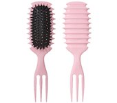 1PC Candy bursh Curly Hair Styling Brush: Defined Curls on Wet Hair- Nylon Bristles Detangling Volumizing Comb for All Hair Type