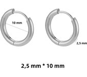6pcs Stainless Steel Huggie Hoop Earrings Hypoallergenic Tiny Cartilage Hoop Round Earrings 2/2.5mm Width Korean Jewelry