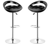 Taburete de bar 2* Taburete de bar Taburete de mostrador Taburete de cocina Silla de salón Juego de sillas altas de plástico, regulables en altura