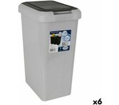 Cubo de basura Inde Touch&lif Gris (6 Unidades)