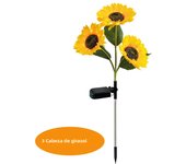 LED Solar Sunflowers Rose Flower Light Home Decorative Flower Lights Garden Decoration Lawn Lamp Waterproof Landscape Rose Light