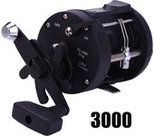 Sougayilang Trolling Fishing Reels Aluminum Alloy Spool Saltwater Drum Fishing Reel 3+1BB 3.8:1 Max Drag 25kg Fishing Tool Pesca