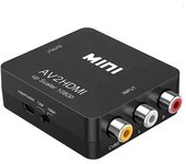 PORCHEDDU AV2HDMI mini convertidor AV a HDMI adaptador RCA a HDMI 1080p HD Video Audio