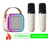 Wireless Karaoke Speaker Bluetooth Microphone K12 Home KTV Karaoke Machine RGB Light Portable Mini Bluetooth Speaker