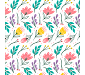 Papel Pintado Floral Multicolour infantil