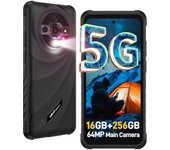 Ulefone Armor X31 Pro 5G Movil Resistente 2025, Android 14 Smartphone Sin contrato 6,56” Teléfono Movil 6050mAh 16GB+256GB/SD-2TB, 120Hz, MediaTek Dimensity 6300, 64MP+25MP Visión nocturna Cámara , IP68/3-Slots/Flashlight/Face ID/Fingerprint/GPS/OTG/NFC