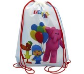 Pocoyo Saco Gymsack Blanco 78073 - Cordones - Motivo Estampado - Medidas 43x31x1 Cm