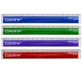 COLORLINE - Regla Escolar de 15 cm en Plástico. Ideal para Estuche