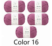 5Pcs X100g Yarn for Hand Knitting Acrylic Crochet Thread Knit Sweaters Lines Crocheting Bag Blanket