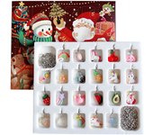 Calendario de Adviento de Navidad 2024, pulseras, calendario de cuenta regresiva de 24 días para Navidad, kit de fabricación de joyas para niños y mujeres,calendario adviento,regalo de Navidad