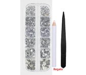 AAAA 4008-6016Pcs Hot Fix Rhinestones Set Crystal Glass Hotfix Rhinestone Applicator Iron-on Strass Rhinestone Heat-fix Tool Gun