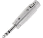 Adaptador de audio XLR de 3 pines macho a jack 6.3mm macho - BeMatik