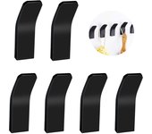 Piezas de ganchos adhesivos negros, perchero, toallero sin perforación, para ducha, baño, cocina