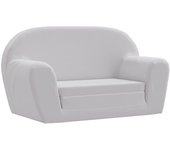 vidaXL Sillón desplegable para niños gris claro