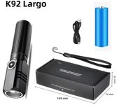 Super Bright XHP50 Mini LED Flashlight USB Rechargeable Zoom Aluminum Alloy Tactical Flashlight for Outdoor Camping Fishing