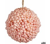 Bola Navidad Rosa Plástico KRIST+ 8 X 8 X 8 Cm (24 Unidades)