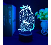 Japanese Anime Drogan Ball Super Saiyan Goku Vegeta Figure Led Acrylic Stand 3d Illusion Colorful Nightlight for Kids Birthday