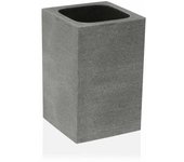 Portacepillos de Dientes Versa Slate Resina (7,2 x 11,2 x 7,2 cm)